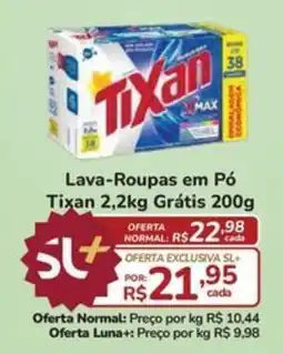 Super Luna Lava-Roupas em Pó Tixan oferta