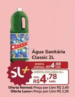 Super Luna Água Sanitária Classic 2L oferta