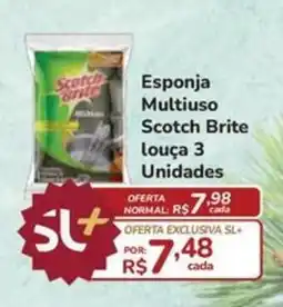 Super Luna Esponja Multiuso Scotch Brite louça oferta