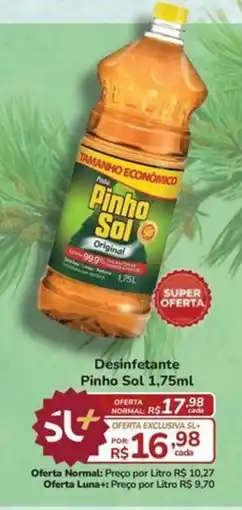 Super Luna Desinfetante Pinho Sol 1,75ml oferta