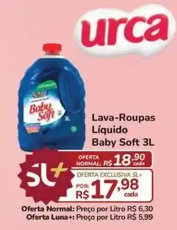 Super Luna Lava-Roupas Líquido Baby Soft 3L oferta