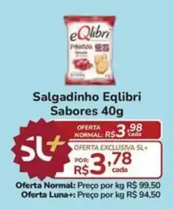 Super Luna Salgadinho Eqlibri Sabores 40g oferta
