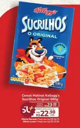 Super Luna Cereal Matinal Kellogg's Sucrilhos Original oferta