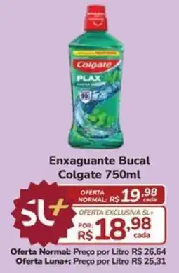 Super Luna Enxaguante Bucal Colgate 750ml oferta
