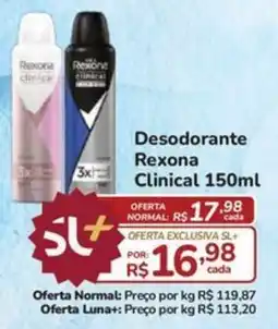 Super Luna Desodorante Rexona Clinical oferta