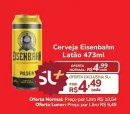 Super Luna Cerveja Eisenbahn Latão 473ml oferta