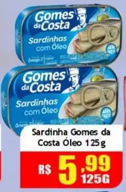 Supermercado Kibe Sardinha Gomes da Costa Óleo oferta