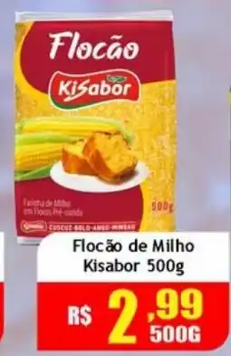 Supermercado Kibe Flocão de Milho Kisabor oferta