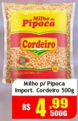 Supermercado Kibe Milho p/ Pipoca Import. Cordeiro oferta