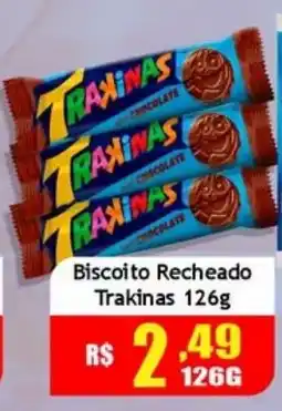 Supermercado Kibe Biscoito recheado trakinas oferta