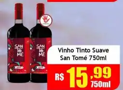 Supermercado Kibe Vinho Tinto Suave San Tomé oferta