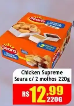 Supermercado Kibe Chicken supreme seara c/ 2 molhos oferta