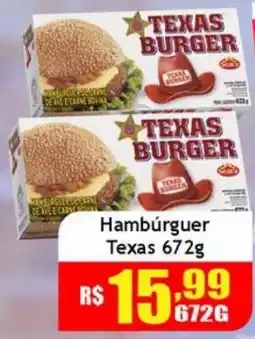 Supermercado Kibe Hambúrguer Texas oferta