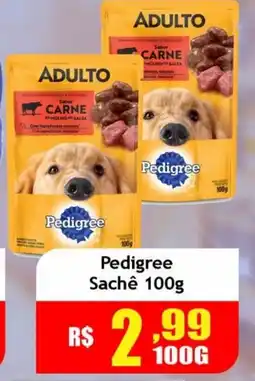 Supermercado Kibe Pedigree sachê oferta