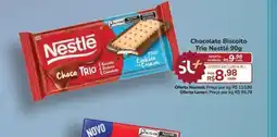 Super Luna Chocolate Biscoito Trio Nestlé oferta