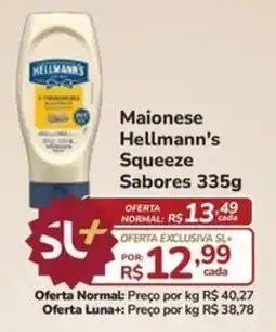 Super Luna Maionese hellmann's squeeze sabores oferta