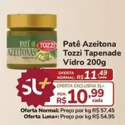 Super Luna Patê de azeitona tozzi tapenade vidro oferta