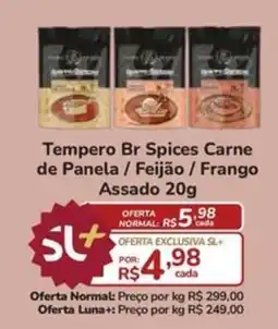 Super Luna Tempero Br Spices Carne de Panela / Feijão / Frango Assado oferta