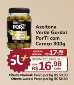 Super Luna Azeitona Verde Gordal PorTi com Caroço oferta