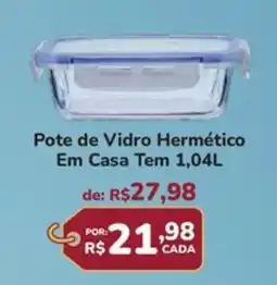Super Luna Pote de Vidro Hermético oferta