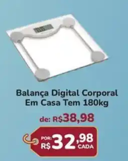 Super Luna Balança Digital Corporal Em Casa Tem 180kg oferta