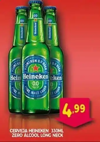 Bom Dia Cerveja Heineken 330ml Zero Alcool Long Neck oferta