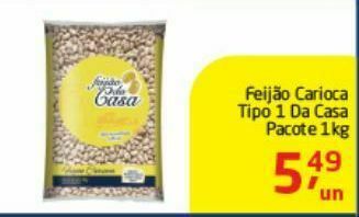 Tenda Atacado Feijão carioca da casa 1 kg oferta