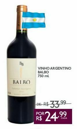 GBarbosa Vinho argentino balbo 750 ml oferta