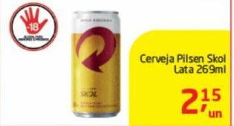 Tenda Atacado Cerveja Pilsen Skol lata 269ml oferta