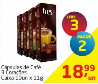 Tenda Atacado Cápsulas de café 3 corações oferta