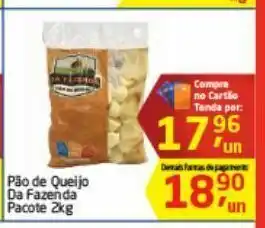 Tenda Atacado Pão de queijo da fazenda 2 kg oferta
