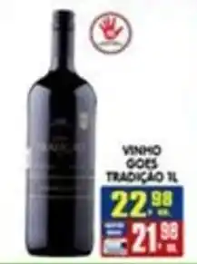 Higa's Supermercado vinho goes tradição 1l oferta