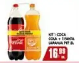 Higa's Supermercado Kit 1 coca cola + 1 fanta laranja oferta
