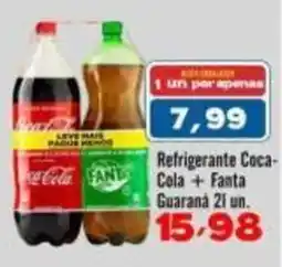Rede Top Refrigerante Coca-Cola + Fanta Guaraná oferta