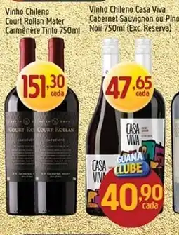 Supermercados Guanabara Vinho chileno casa viva cabernet sauvignon ou pinot noir 750ml oferta