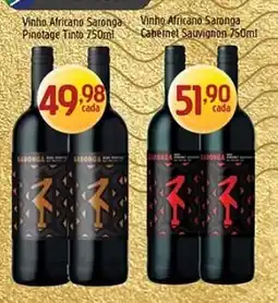Supermercados Guanabara Vinho Africano Saronga Pinotage Tinto oferta