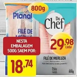 Supermercados Guanabara Filé de merluza oferta