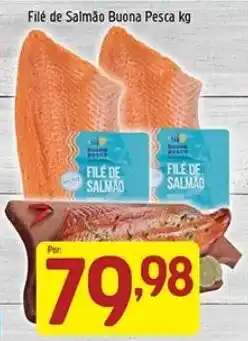 Supermercados Guanabara File de salmão buena pesca oferta