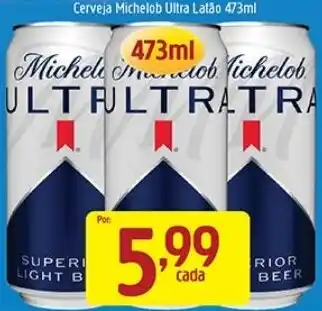 Cerveja michelob ultra latão