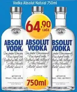 Supermercados Guanabara Absolut vodka oferta