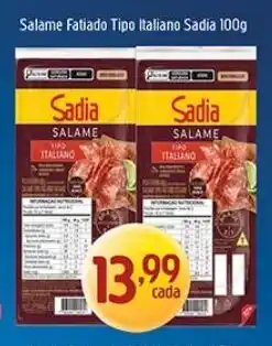 Supermercados Guanabara Salame Fatiado Tipo Italiano Sadia oferta