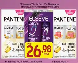 Supermercados Guanabara Kit Shampoo 350ml + Cond. 175ml Pantene ou Shampoo 375ml + Condicionador 170ml Elseve oferta