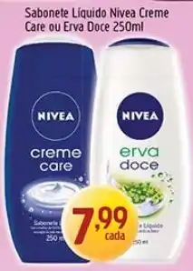 Supermercados Guanabara Sabonete Líquido Nivea Creme Care ou Erva Doce oferta