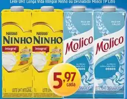 Supermercados Guanabara Leite uht longa vida integral ninho ou desnatado molico tp litro oferta