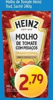 Supermercados Guanabara molho de tomate heinz tradicional com pedaços oferta