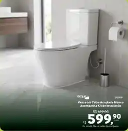 Quero Quero Vaso com caixa acoplada branco acompanha kit de instalação oferta