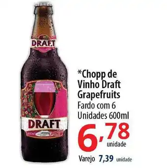 Akki Atacadista Chopp De Vinho Draft Grapefruits Fardo Com 6 Unidades 600ml oferta