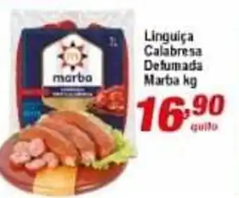 Ricoy Supermercados Linguica Calabresa Defumada Marba 1kg oferta