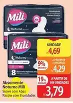 Atacadão Mili - absorvente noturno oferta