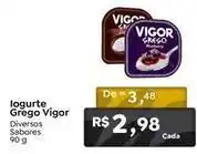 Novo Atacarejo Vigor - iogurte grego oferta